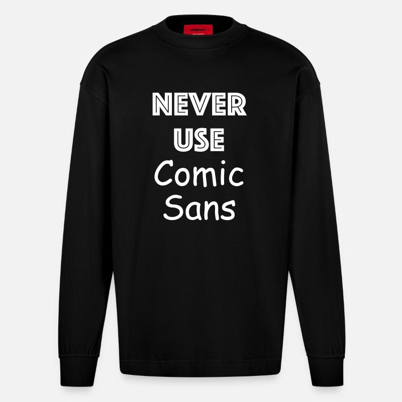 Programmierer, Software, Informatik, Developer - Heavyweight Oversized Organic Langarmshirt Made in EU - SOLID BLACK