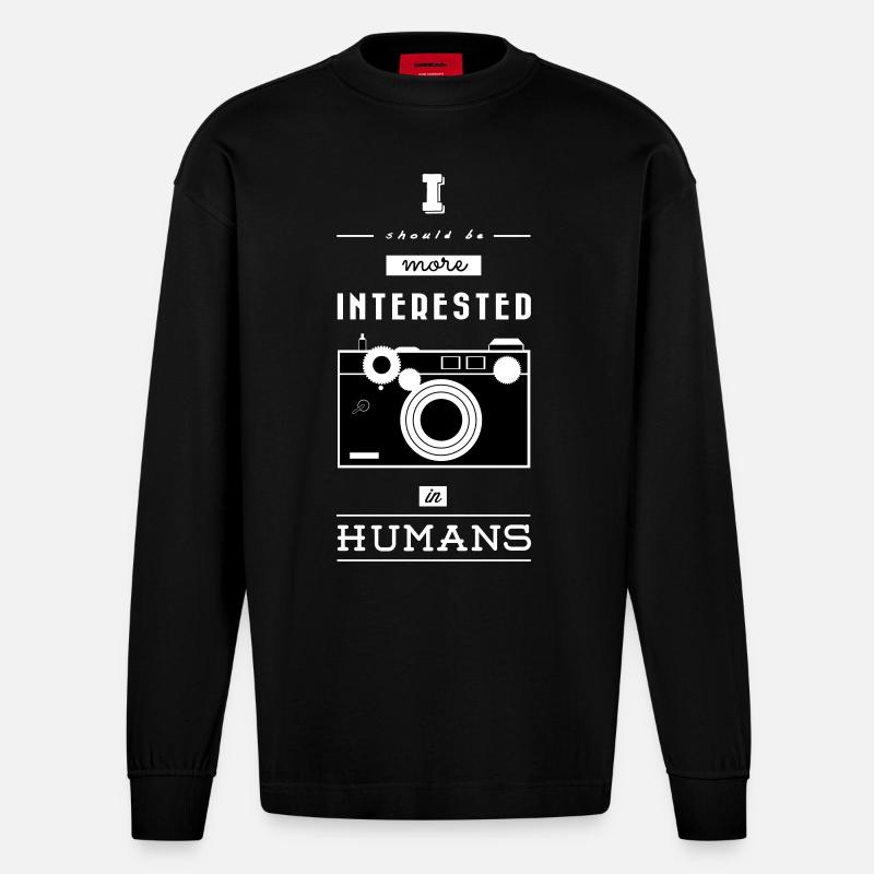 Argus C3 - Heavyweight Oversized Organic Langarmshirt Made in EU - SOLID BLACK