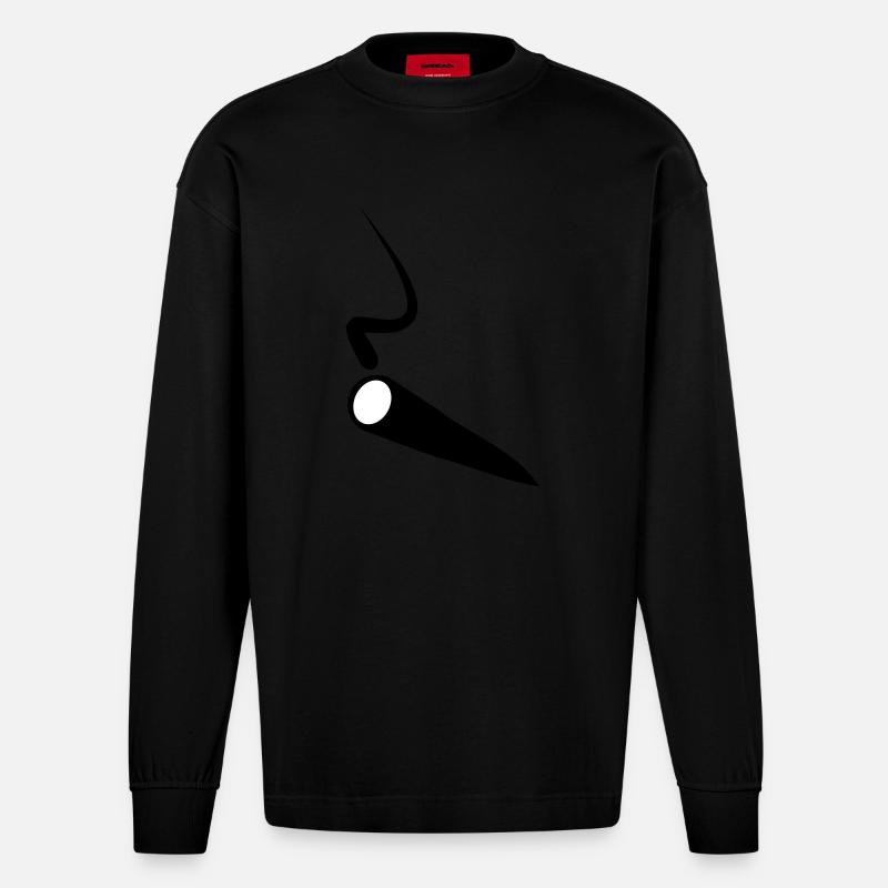 joint - Heavyweight Oversized Organic Langarmshirt Made in EU - SOLID BLACK