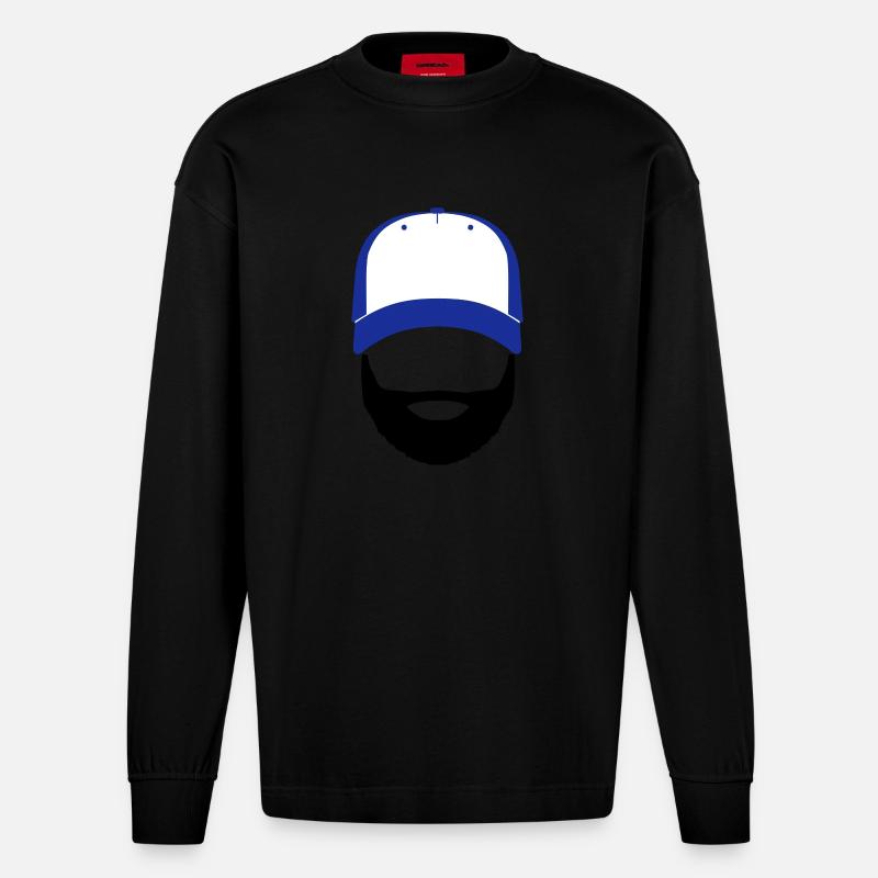 Bill Doe - Manches longues bio épais oversize fabriqué en UE - SOLID BLACK