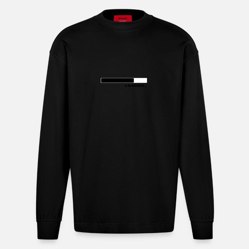 Loading Laden Ladebalken 2c - Heavyweight Oversized Organic Langarmshirt Made in EU - SOLID BLACK