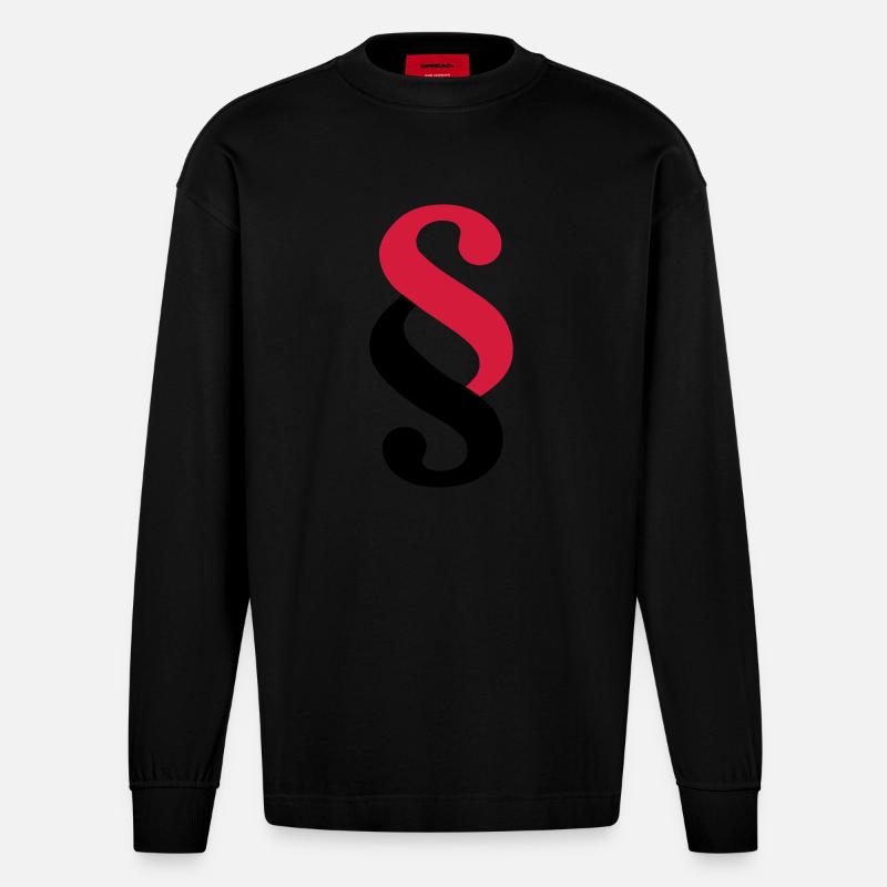 Paragraph - Heavyweight Oversized Organic Langarmshirt Made in EU - SOLID BLACK