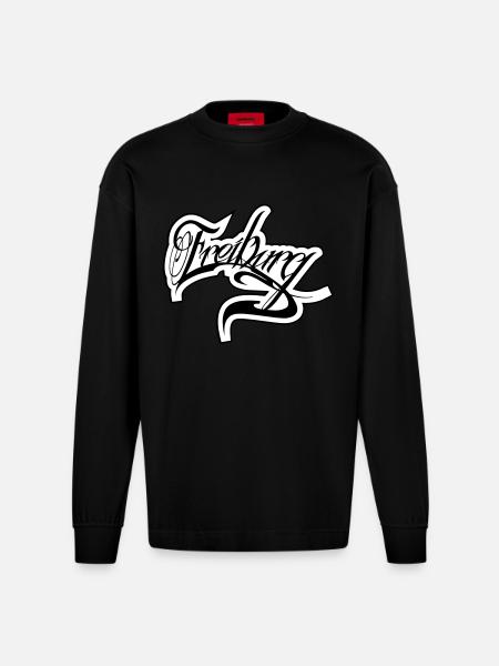 freiburg - Heavyweight Oversized Organic Longsleeve Shirt Made in EU - SOLID BLACK