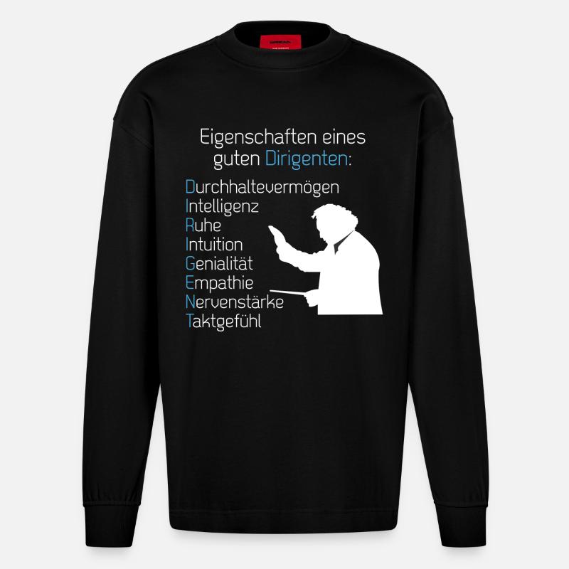 Eigenschaften Dirigent - Heavyweight Oversized Organic Langarmshirt Made in EU - SOLID BLACK