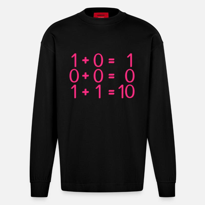 Computer science rules programmers - Heavyweight Oversized Organic Longsleeve Shirt Made in EU - SOLID BLACK