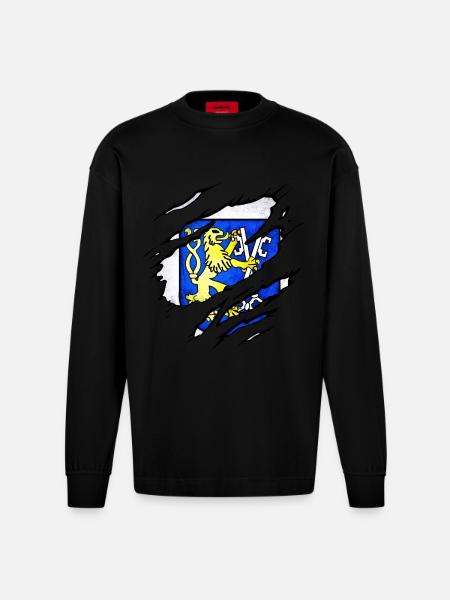Legnica - Poland - Heavyweight Oversized Organic Longsleeve Shirt Made in EU - SOLID BLACK