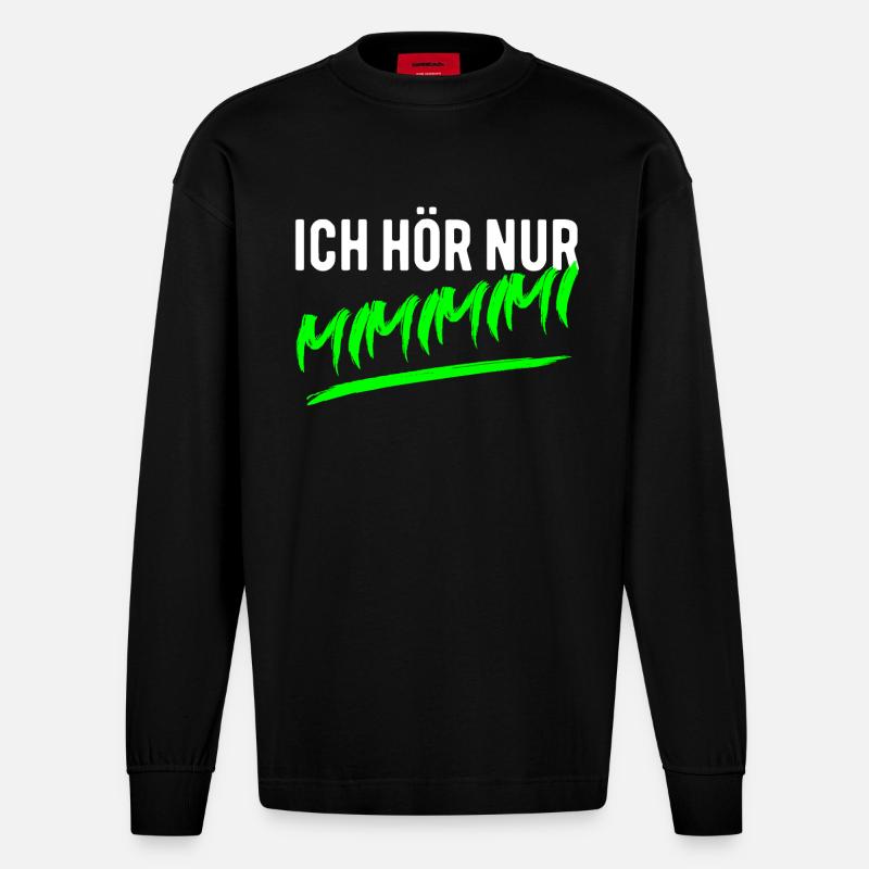 mimimimi - Heavyweight Oversized Organic Langarmshirt Made in EU - SOLID BLACK