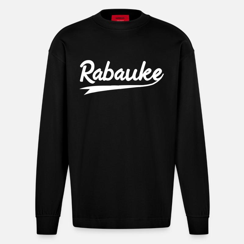 Rabauke - Heavyweight Oversized Organic Langarmshirt Made in EU - SOLID BLACK
