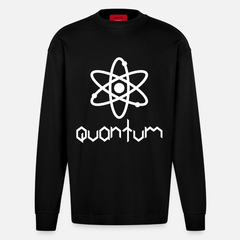 Quantité - Manches longues bio épais oversize fabriqué en UE - SOLID BLACK