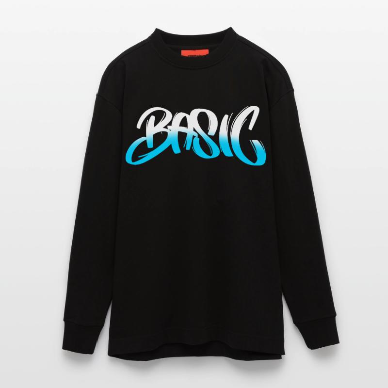 BASIC Graffiti Gradient Heavyweight Oversized Organic Langarmshirt Made in EU