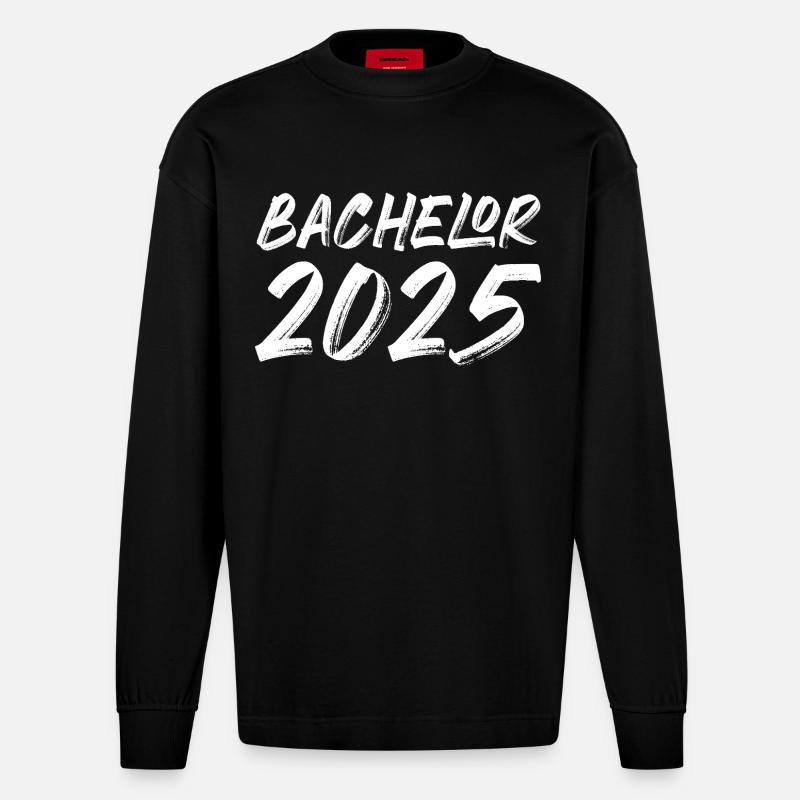 Bachelor 2026 - Heavyweight Oversized Organic Langarmshirt Made in EU - SOLID BLACK