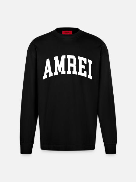Amrei - Heavyweight Oversized Organic Longsleeve Shirt Made in EU - SOLID BLACK