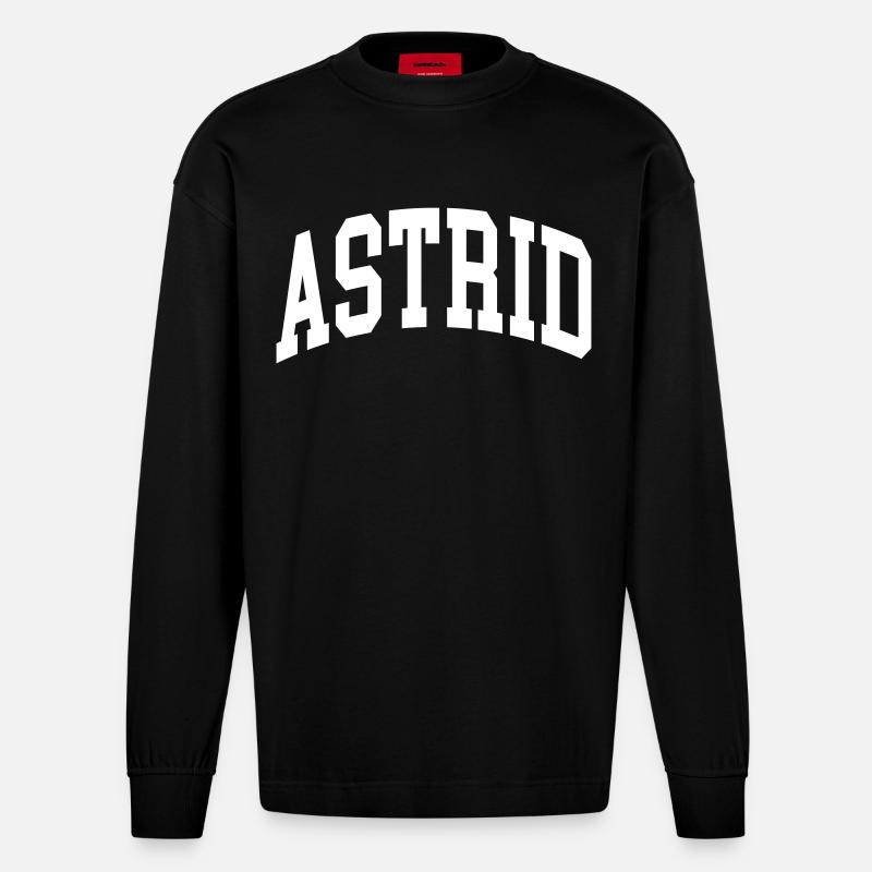 Astrid - Heavyweight Oversized Organic Langarmshirt Made in EU - SOLID BLACK