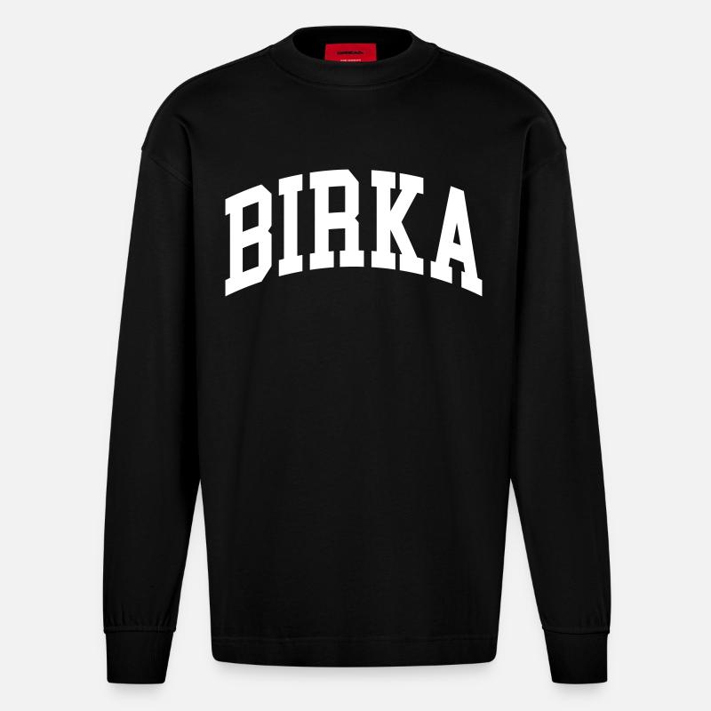 Birka - Heavyweight Oversized Organic Langarmshirt Made in EU - SOLID BLACK