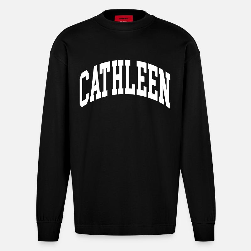Cathleen - Heavyweight Oversized Organic Langarmshirt Made in EU - SOLID BLACK