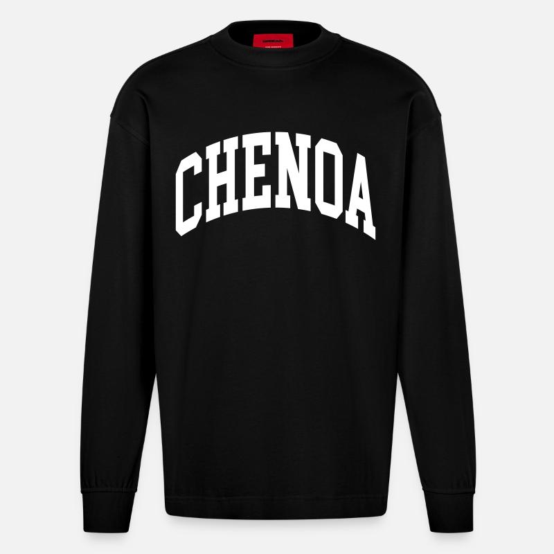 Chenoa - Manches longues bio épais oversize fabriqué en UE - SOLID BLACK