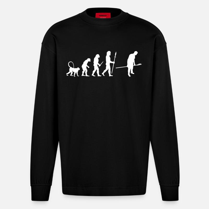 Bäcker Entwicklung - Heavyweight Oversized Organic Langarmshirt Made in EU - SOLID BLACK