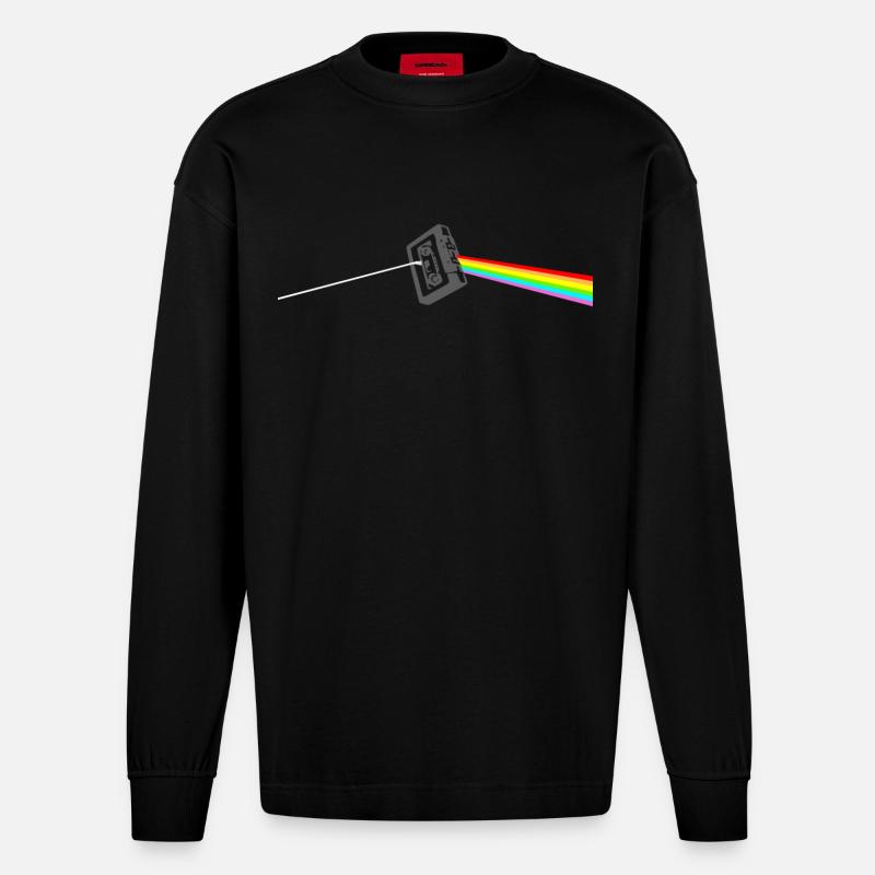 Cassette - Manches longues bio épais oversize fabriqué en UE - SOLID BLACK