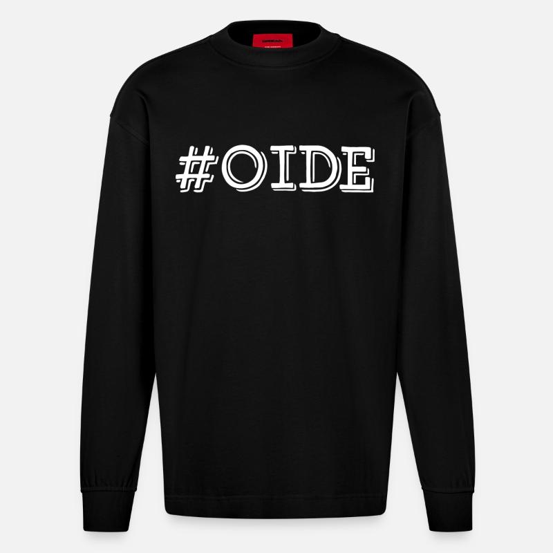 #OIDE - Heavyweight Oversized Organic Langarmshirt Made in EU - SOLID BLACK