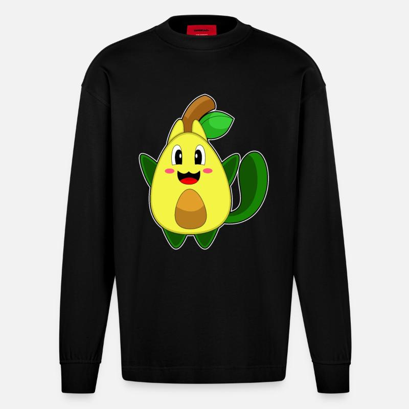 Avocat de chat - Manches longues bio épais oversize fabriqué en UE - SOLID BLACK