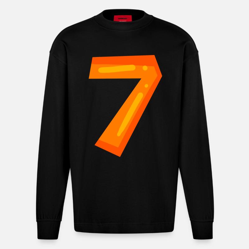 7 - Heavyweight Oversized Organic Langarmshirt Made in EU - SOLID BLACK