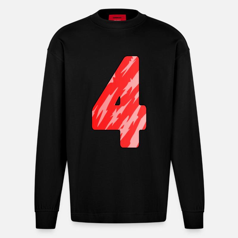4 - Heavyweight Oversized Organic Langarmshirt Made in EU - SOLID BLACK
