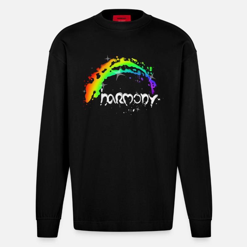 Harmony - Heavyweight Oversized Organic Langarmshirt Made in EU - SOLID BLACK