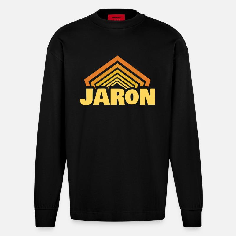 Jaron - Heavyweight Oversized Organic Langarmshirt Made in EU - SOLID BLACK