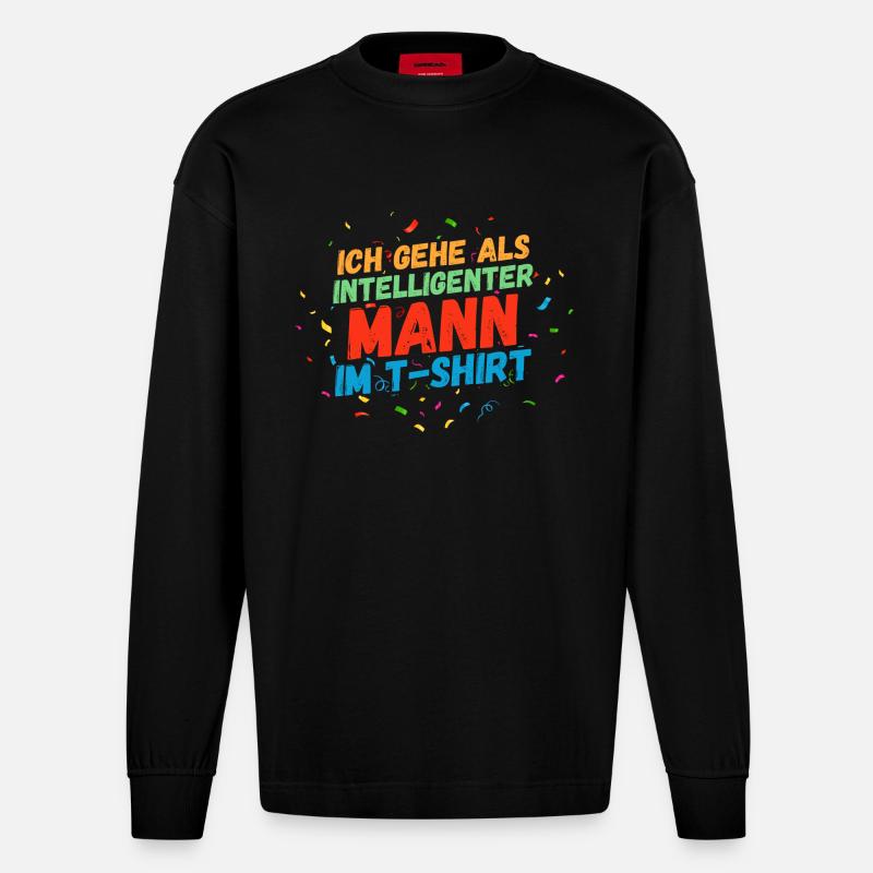 Costume de carnaval Carnaval - Manches longues bio épais oversize fabriqué en UE - SOLID BLACK
