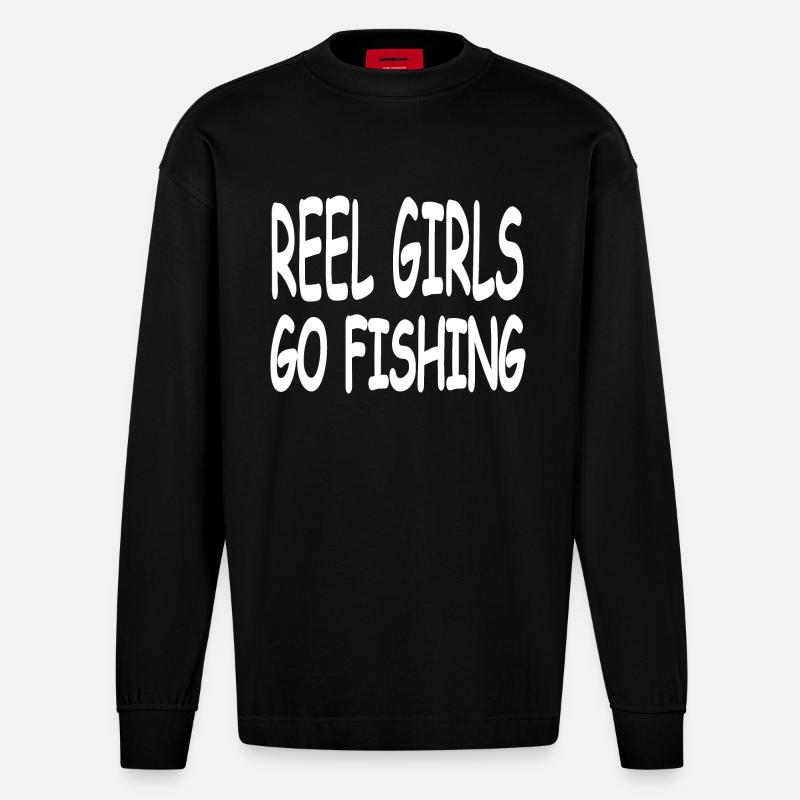 Angling - Heavyweight Oversized Organic Longsleeve Shirt Made in EU - SOLID BLACK