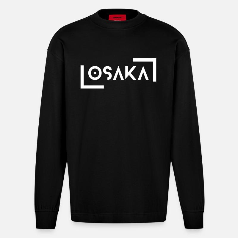 Osaka - Heavyweight Oversized Organic Langarmshirt Made in EU - SOLID BLACK