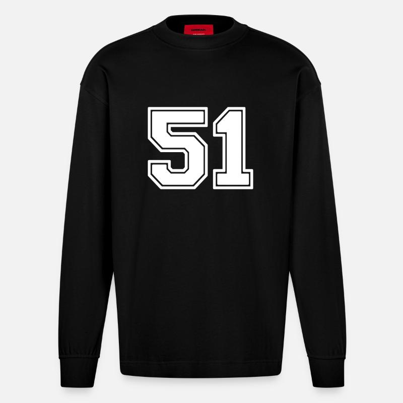 51 - Heavyweight Oversized Organic Langarmshirt Made in EU - SOLID BLACK