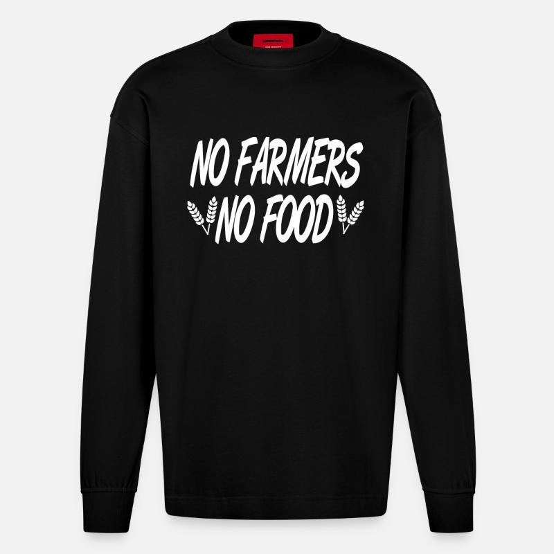 Bauer - Heavyweight Oversized Organic Langarmshirt Made in EU - SOLID BLACK