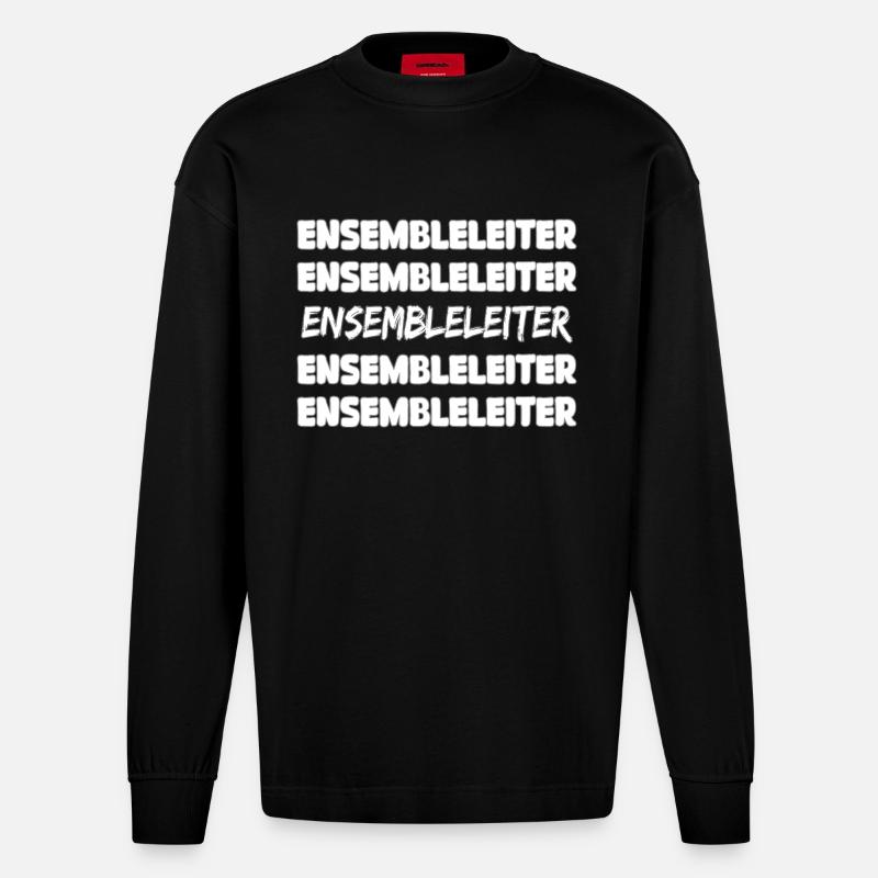 Emploi : Chef d’Ensemble - Manches longues bio épais oversize fabriqué en UE - SOLID BLACK