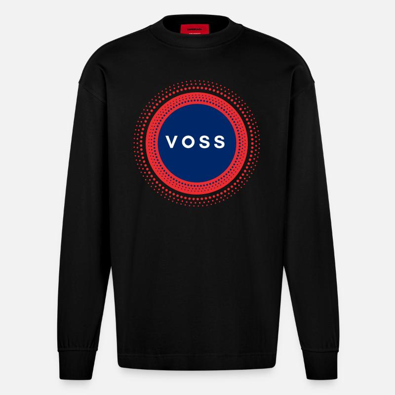 Voss Norwegen - Heavyweight Oversized Organic Langarmshirt Made in EU - SOLID BLACK