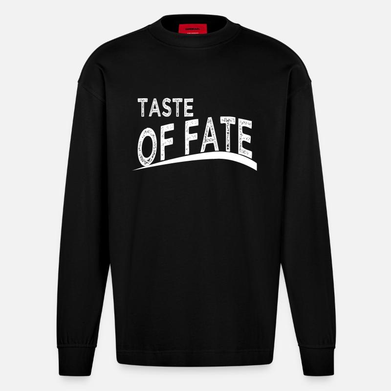 present idea culinary expressions fun - Heavyweight Oversized Organic Langarmshirt Made in EU - SOLID BLACK