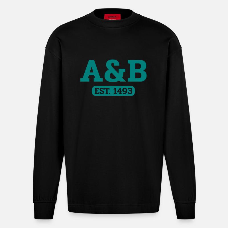 Antigua-et-Barbuda - St John’s - Antilles - Manches longues bio épais oversize fabriqué en UE - SOLID BLACK