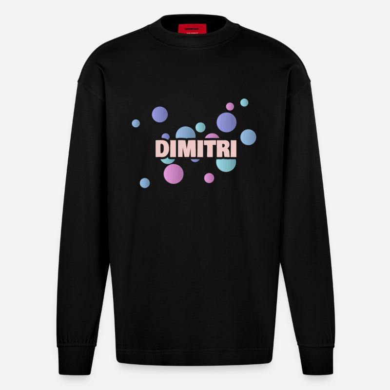 Dimitri Dimitri - Manches longues bio épais oversize fabriqué en UE - SOLID BLACK