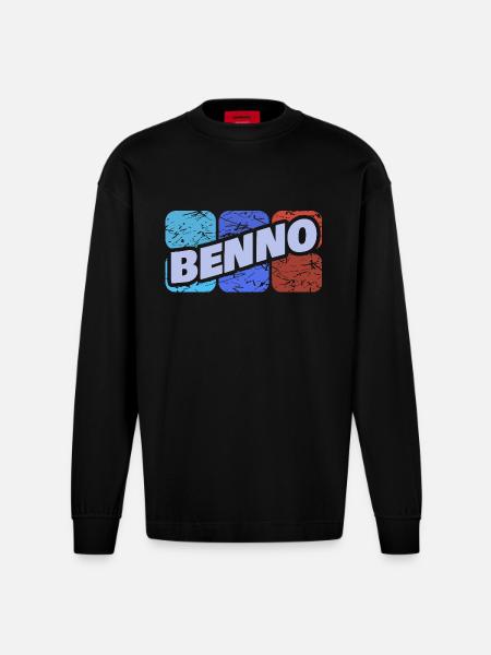 Benno Benno - Heavyweight Oversized Organic Longsleeve Shirt Made in EU - SOLID BLACK