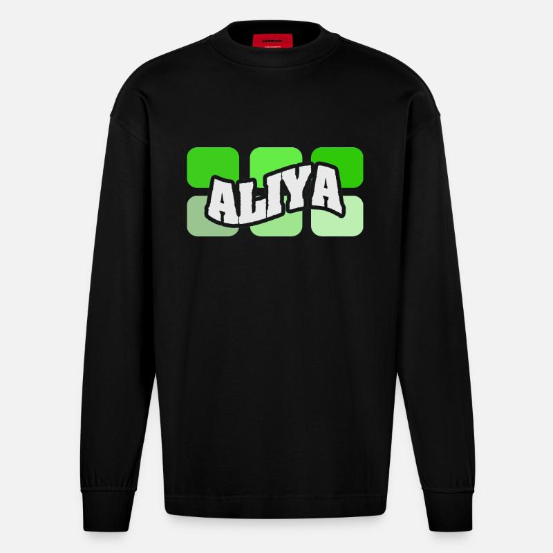 Aliya - Heavyweight Oversized Organic Langarmshirt Made in EU - SOLID BLACK