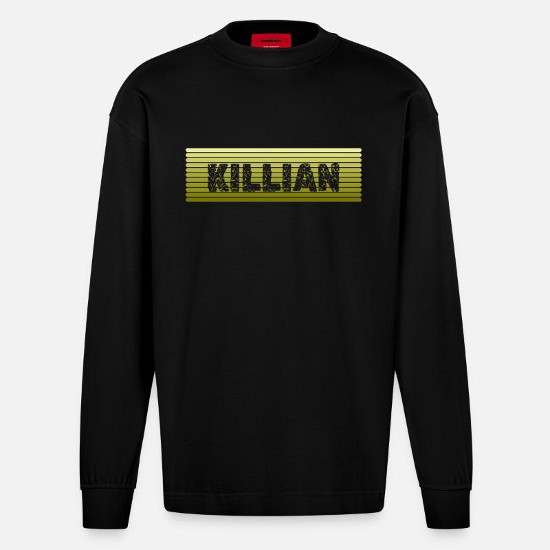 Killian - Heavyweight Oversized Organic Langarmshirt Made in EU - SOLID BLACK