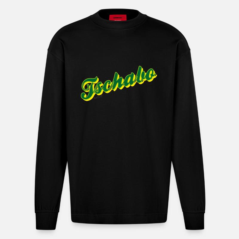 Tschabo - Heavyweight Oversized Organic Langarmshirt Made in EU - SOLID BLACK