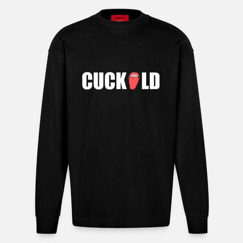 Cuckold - Heavyweight Oversized Organic Langarmshirt Made in EU - SOLID BLACK