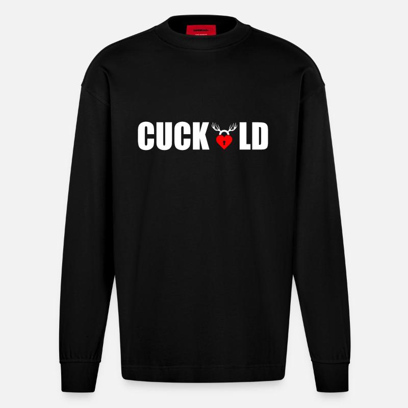 Cuckold - Heavyweight Oversized Organic Langarmshirt Made in EU - SOLID BLACK