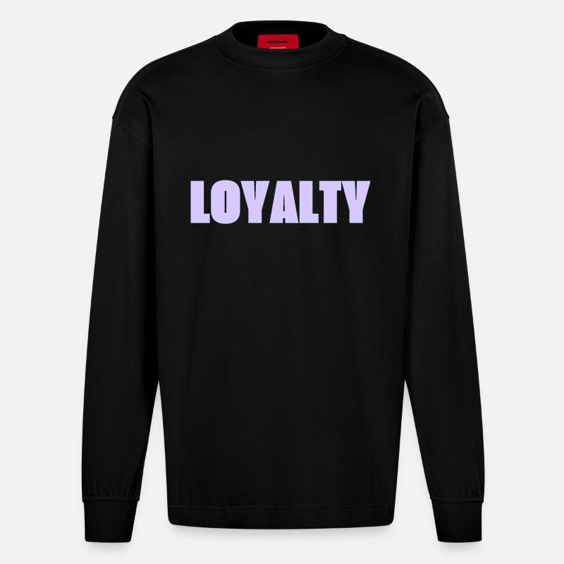Loyalty - Heavyweight Oversized Organic Langarmshirt Made in EU - SOLID BLACK