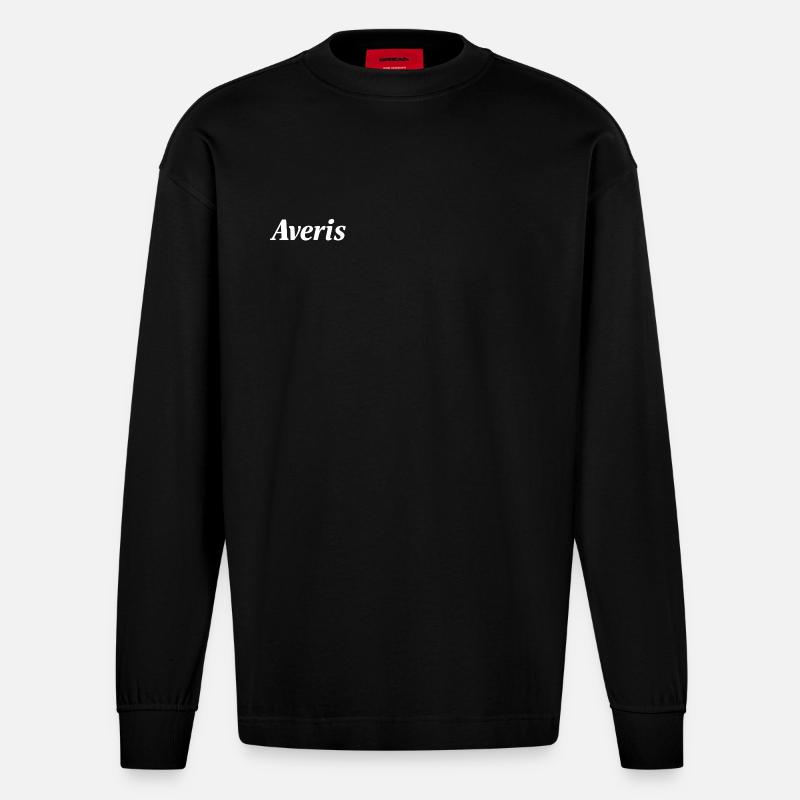 Pull Averis - Manches longues bio épais oversize fabriqué en UE - SOLID BLACK