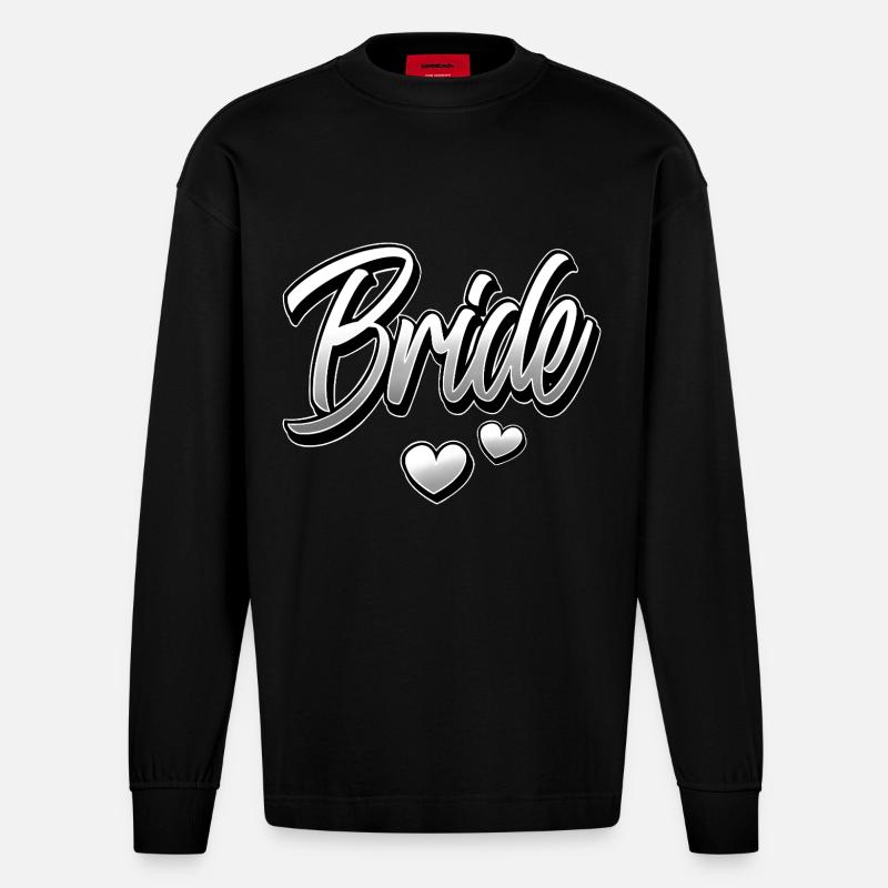 Braut - Heavyweight Oversized Organic Langarmshirt Made in EU - SOLID BLACK