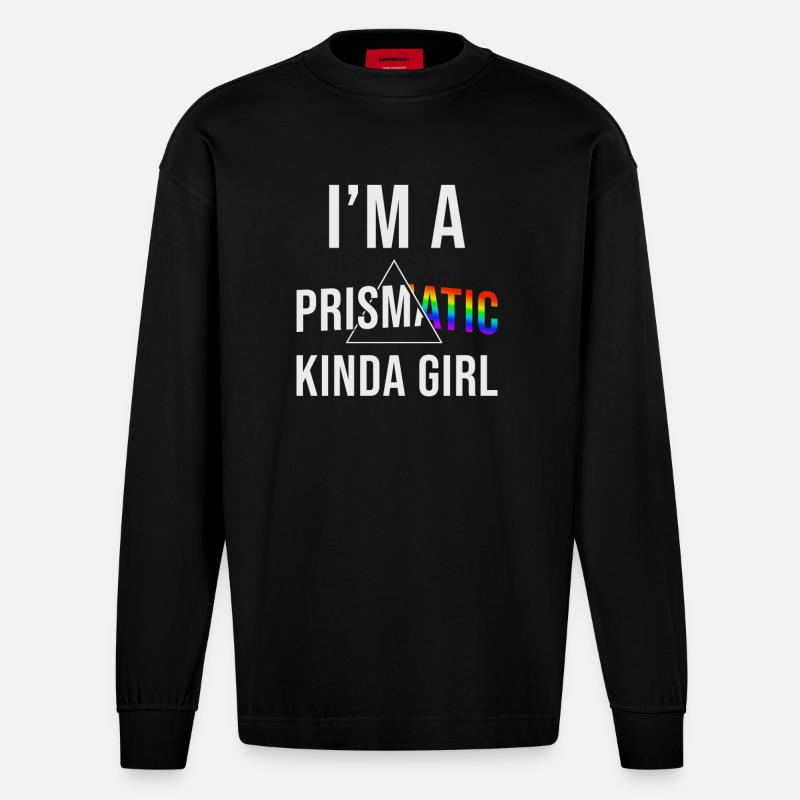 Prisma - Heavyweight Oversized Organic Langarmshirt Made in EU - SOLID BLACK