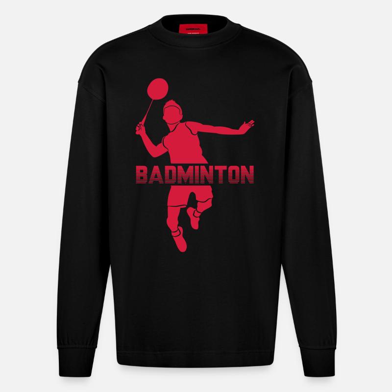 BADBOY - Manches longues bio épais oversize fabriqué en UE - SOLID BLACK