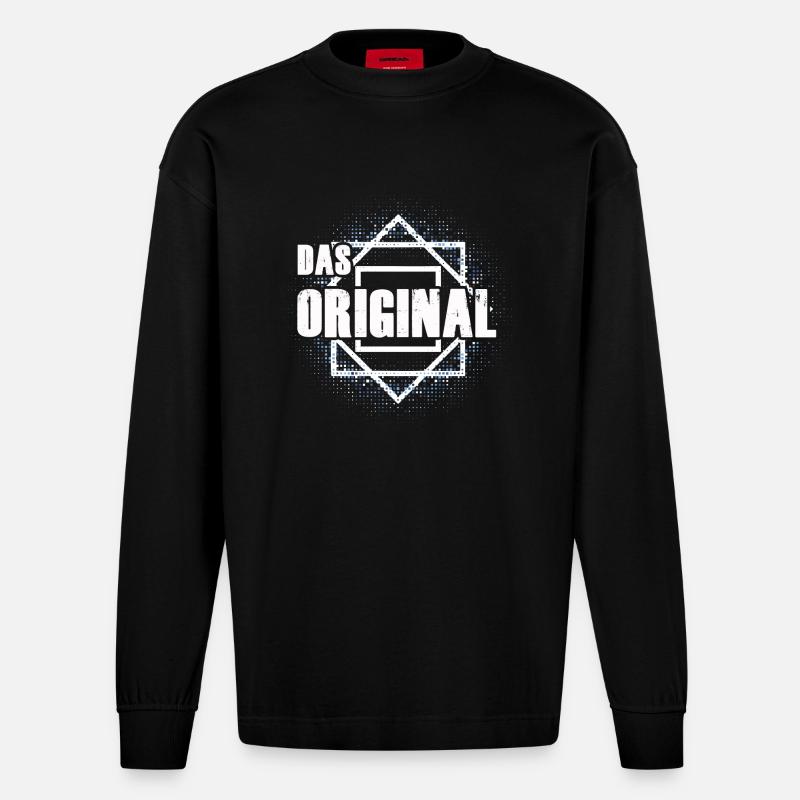 Das Original Partnershirt - Heavyweight Oversized Organic Langarmshirt Made in EU - SOLID BLACK